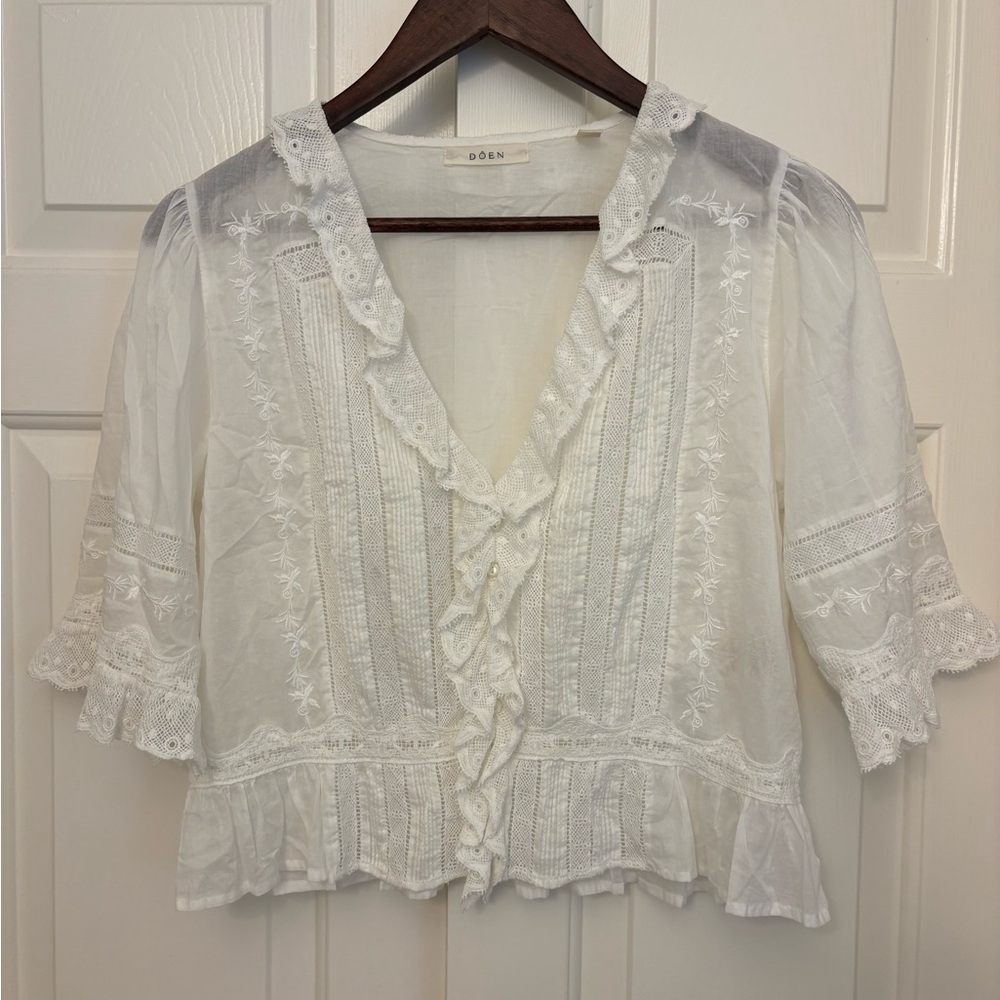 Doen Elenor Top in Salt - Picture 5 of 9